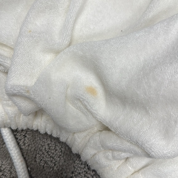 White terry cloth Tote beach Bag - Picture 5 of 7